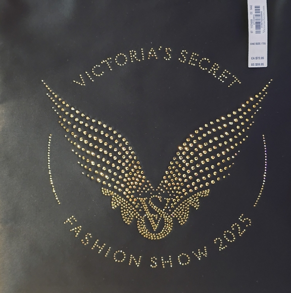Victoria's Secret Black and Gold 2025 Fashion Show Tote - Picture 4 of 14